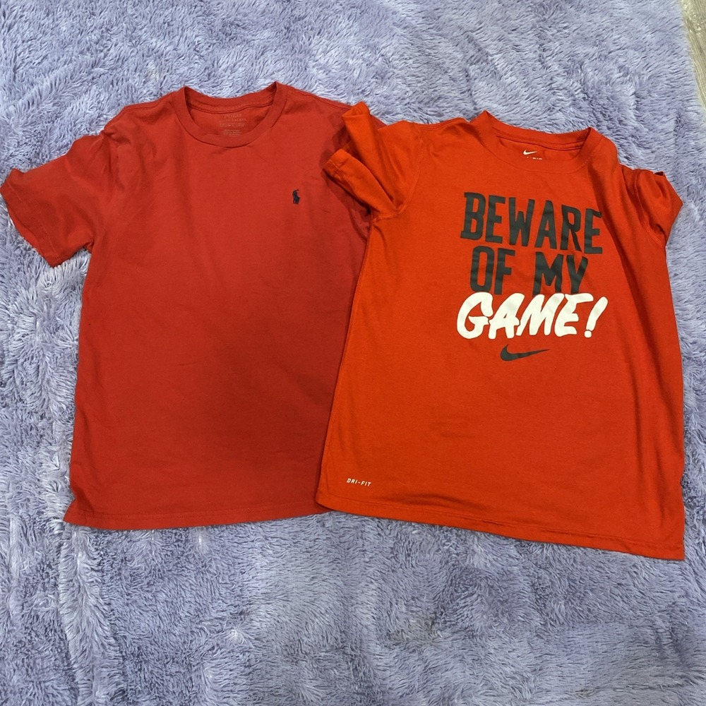 2x‎ Youth Large T-Shirts Ralph Lauren Polo & Nike